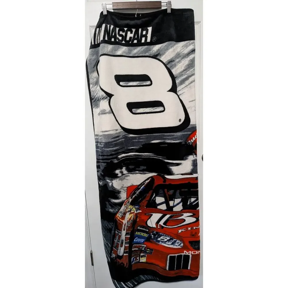 Vintage Dale Earnhardt Jr. # 8 Budweiser Throw Blanket 56